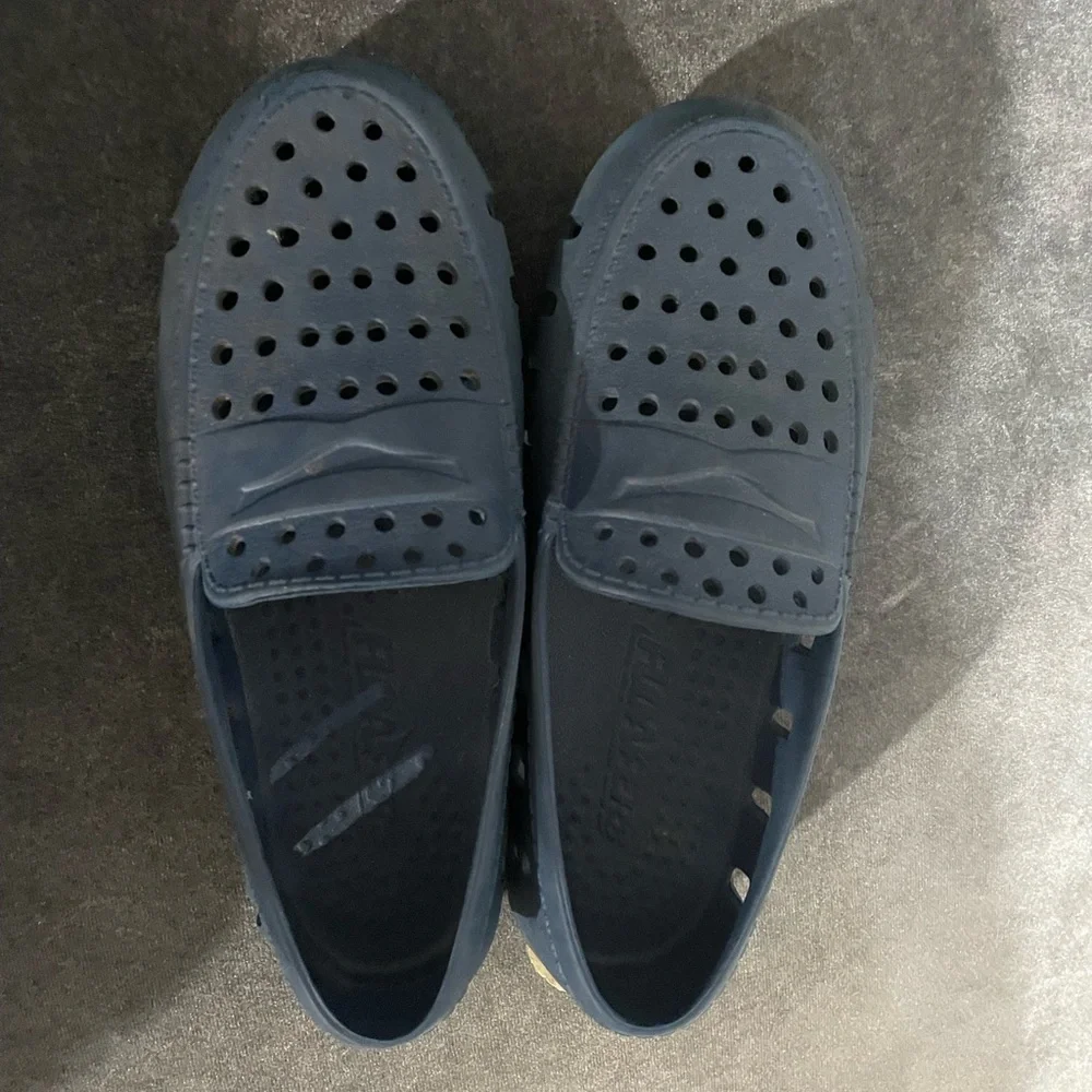 Floafers Navy Peony/Bright White Size 2 (Kids)